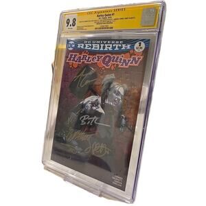 HARLEY QUINN 1 Bulletproof Pink Variant CGC 9.8 SS SIGNED 6X